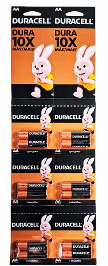 Pilas Duracel AA 12u