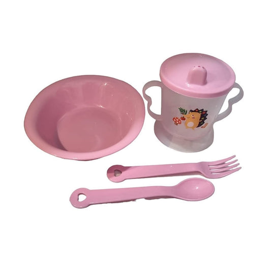 Set de Comida Plato Circular 4 pcs