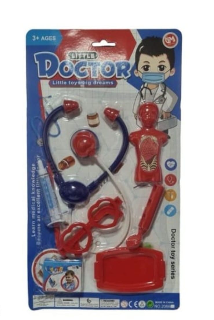 Set de Doctor Rojo con Azul