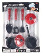 Set de Cocina Negro con Roja