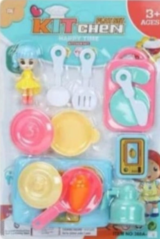 Set de Cocina con Muñeca