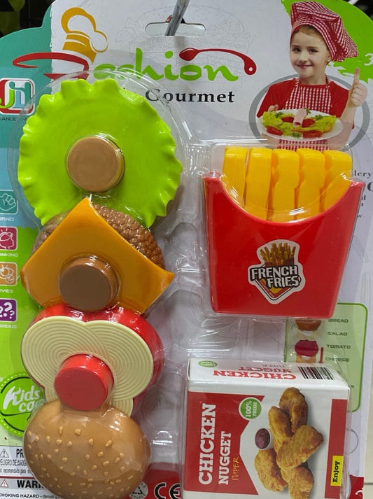 Combo 1:Hamburguesa con papas y Nuggets