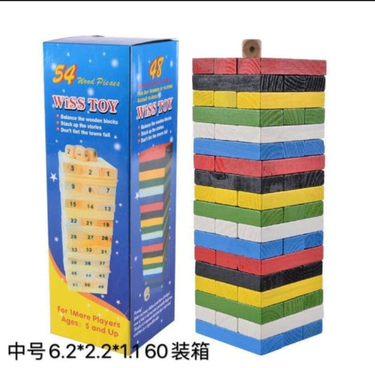 Jenga de colores con Números